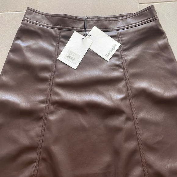 Rodebjer Forli faux leather midi skirt NWT - Picture 6 of 16